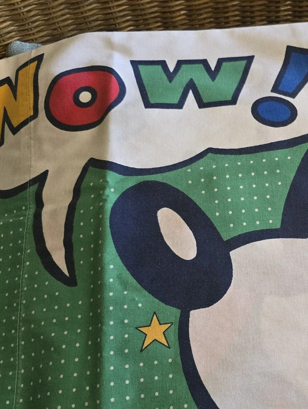 Disney Pop Art Mickey WOW GOSH Single Pillow Case. 20inchx29inch Colorful